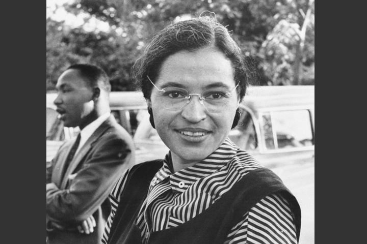 Rosa Parks is one of the famous female leaders of the American civil rights movement.
